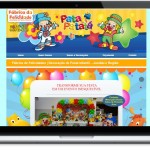 Criação de Sites para Decoração de festa Infantil - Fabrica da Felicidade